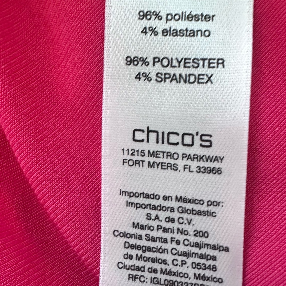 Chico’s Women’s Sz 3(XL) The Ultimate Tee 3/4 Sleeve Asymmetrical Hem - Picture 6 of 7